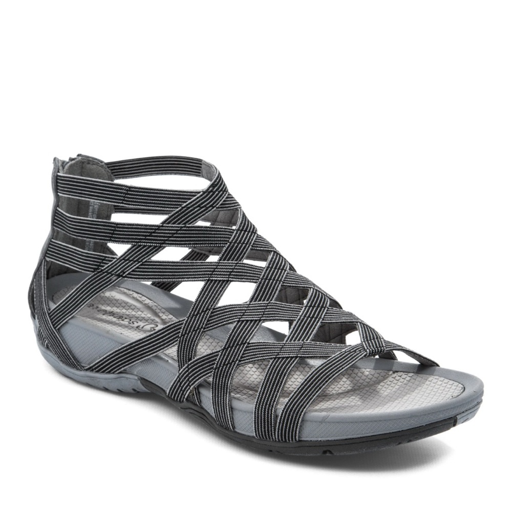 BareTraps Gray Gladiator Sandals